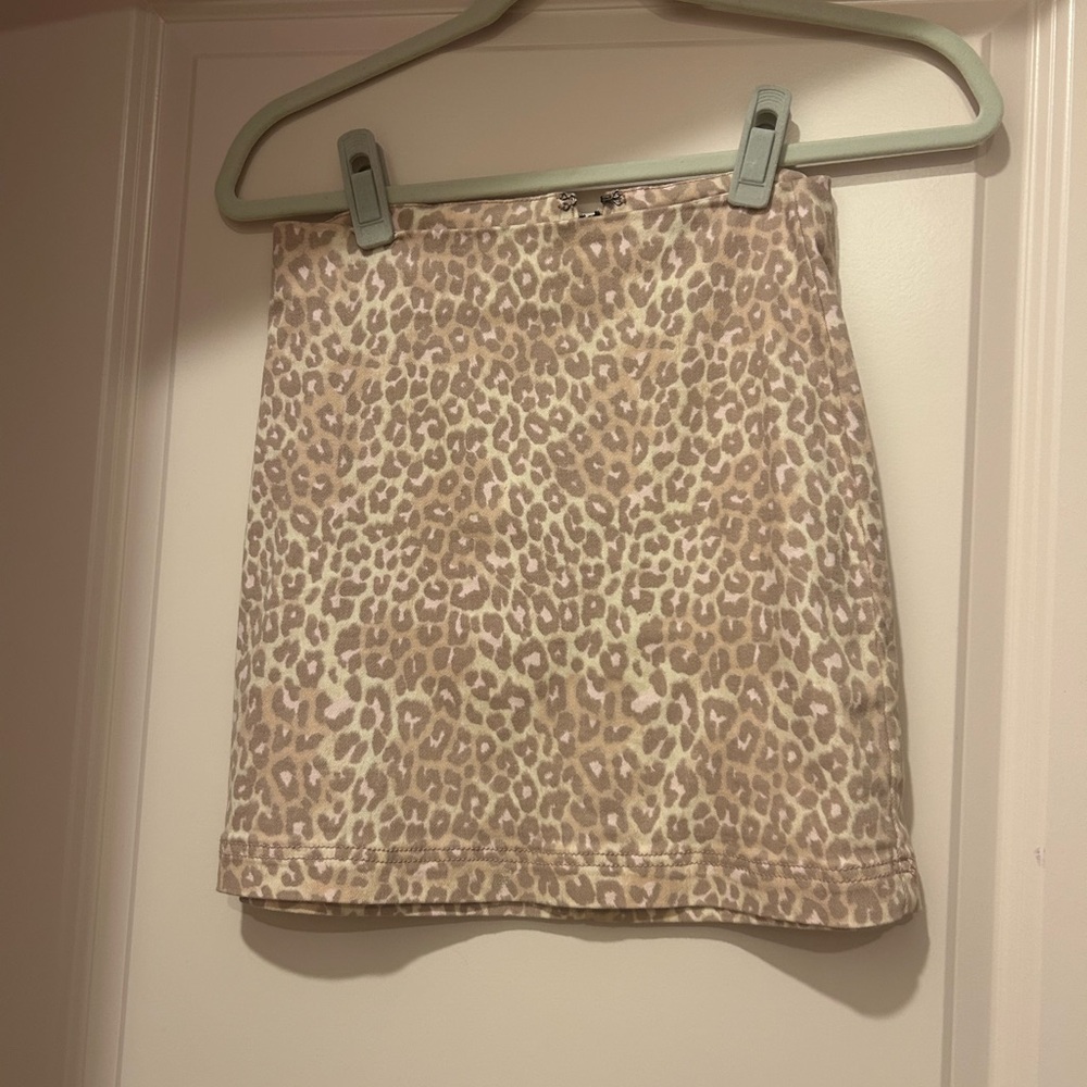 Animal print skirt
